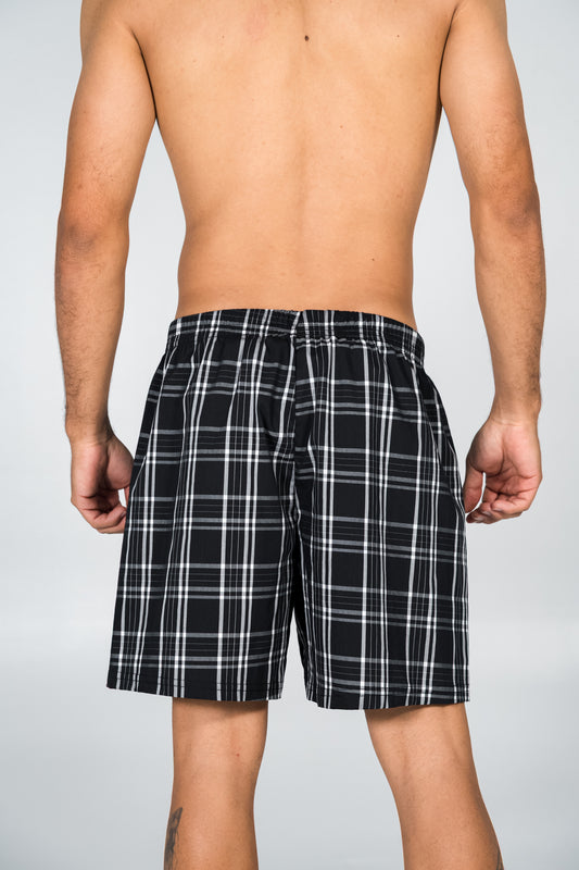 Boxer Amplio - Cuadros Negros