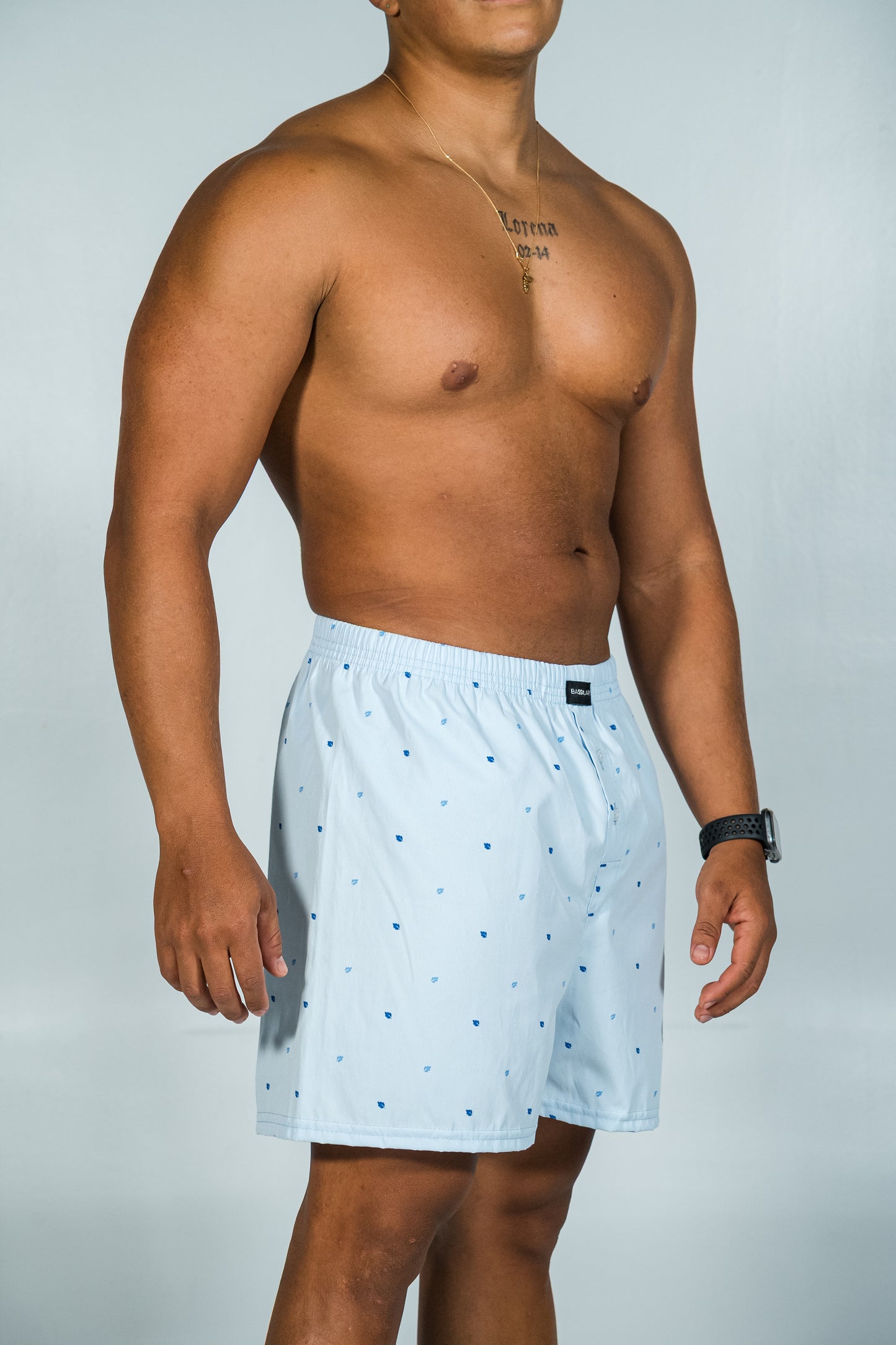 Boxer Amplio - Azul